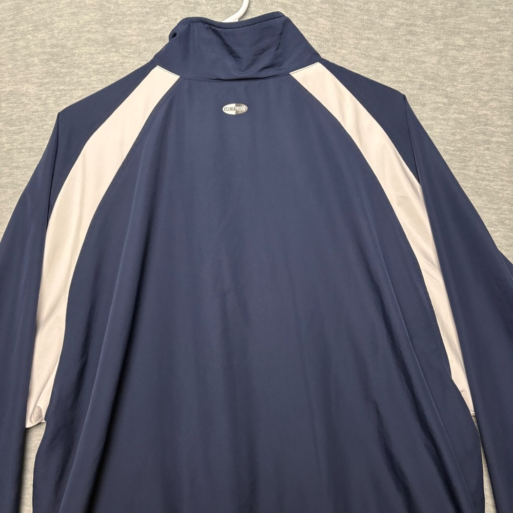 Adidas Y2K baggy Climacool Windbreaker Jacket Full Zip Athletic Navy Men XL - Picture 7 of 8